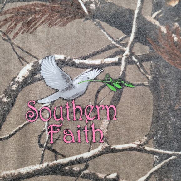 Real-Tree Christian Hebrew 6:19 Shirt Womens Medium 19x25 Brown - Picture 6 of 14